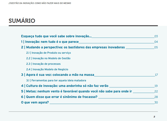 Veja o sumário completo