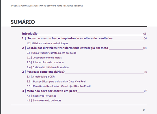 Veja o sumário completo